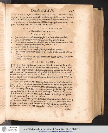 Decisio CXXII