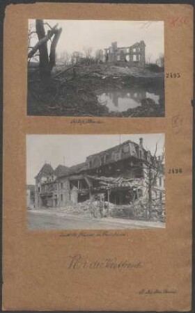 Zerstörte Häuser in Sennheim