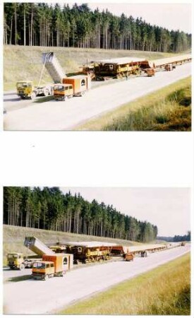 Deckenlos D 7/V, Bau der Betonfahrbahndecke Schalungsloser Einbau