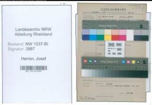 Entnazifizierung Josef Herren , geb. 27.10.1902 (Geschaeftsfuehrer)