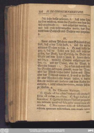II. De Ciborum Varietate.