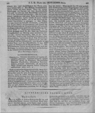 Solemnia academica ad nuptias serenissimi principis, regnorum haeredis Josephi Francisci Oscari et Josephinae Maximilianae Eugeniae Napoleonae, serenissimae Leuchtenbergiae principis celebrandas. Christiania: 1823