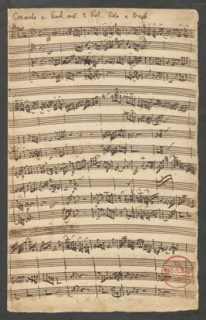 Konzerte; cemb, strings, bc; h-Moll; H 440; Wq 30