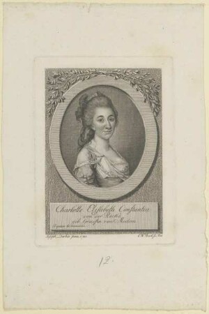 Bildnis der Charlotte Elisabeth Constantia von der Recke