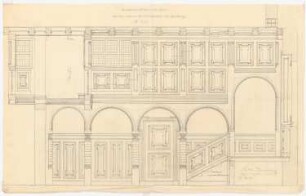 Corpshaus Guestphalia, Marburg: Längsschnitt Diele 1: 10