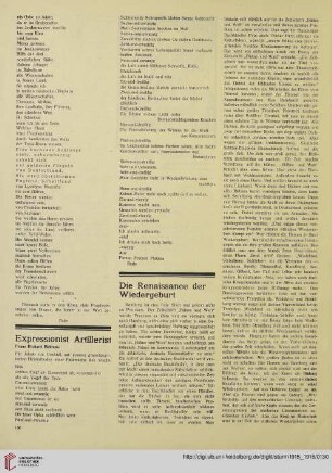 Die Renaissance der Wiedergeburt
