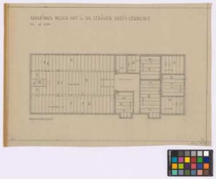 Pr[eußisch] Ströhen (Kreis Lübbecke): Rohlfings neuer Hof. Haupthaus (Balkenlage des Dachgeschosses)