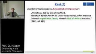 Praktische Philosophie 8b: Deontologie - Kant (4), Habermas, Rawls