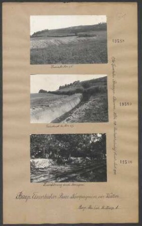Linienführung durch Romagne. (0,60 Spurbahn Romagne-Azannes-Höhe 310- Umladebahnhof Sorel. Juli 1915.)