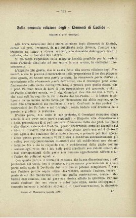 Sulla seconda edizione degli *Elementi di Euclide*