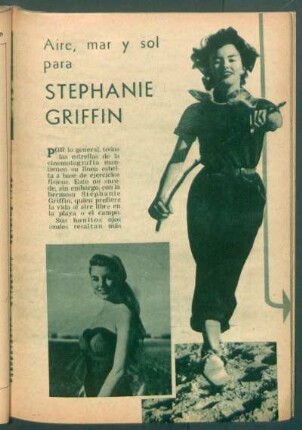Aire, mar y sol para Stephanie Griffin