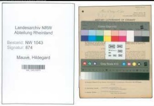 Entnazifizierung Hildegard Mauve , geb. 23.02.1915 (Angestellte)