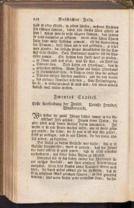 Zweytes Capitel. Erste Aussendung der Zwölfe. Unruhe Herodes. Wunderwerke