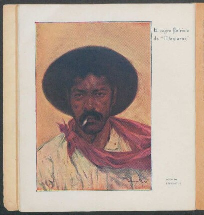 El negro Patricio, de "Montaraz" - Óleo de Ripamonte