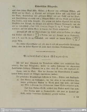 Niederländisches Münzwesen