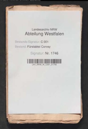 Prozeßschriften der Familie Gronefeld gegen die corveysche Lehnkammer wegen der Meierhöfe zu Beverungen, Beller und Erkeln, eine Wiese vor Höxter und eine Wiese vor Ottbergen