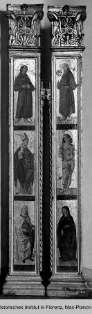 Madonna und Kind zwischen Heiligen : Seitenpilaster mit Heiligen