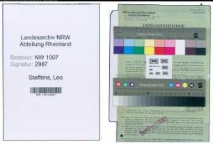 Entnazifizierung Leo Steffens , geb. 08.03.1911 (Landarbeiter)