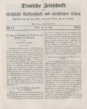131-138 Die späteren Bestandtheile der Genesis und das Verfahren des Redactors