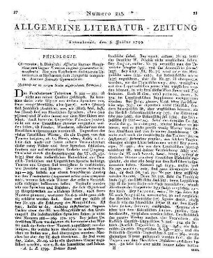 Gyarmathi, S.: Affinitas lingua Hungaricae cum linguis Fennicae etc. (Beshcluß der im vorigen Stücke abgebrochenen Recension.