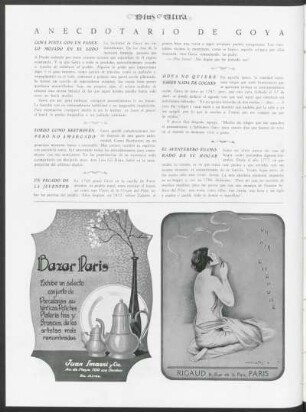 Anecdotario de Goya