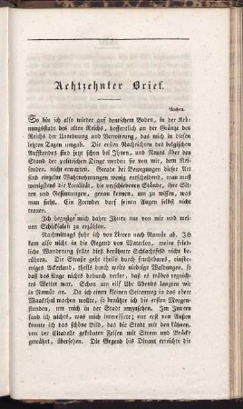 Achtzehnter Brief.