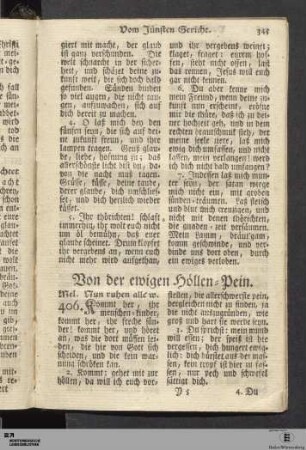 Von der ewigen Höllen-Pein.