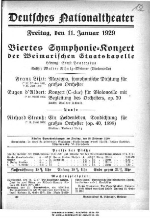 Viertes Symphonie-Konzert