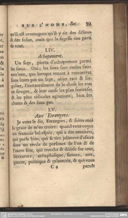 LV. Aux ´ Etrangers