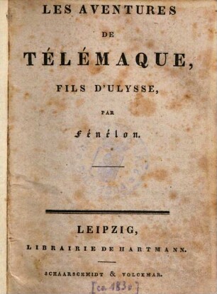 Les aventures de Télémaque, fils d'Ulysse
