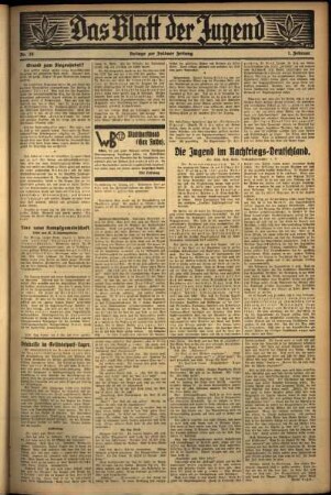 Zweite Ausgabe vom Mittwoch, den 01. Februar 1933.