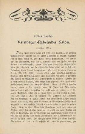 Elftes Kapitel. Varnhagen-Rahelscher Salon
