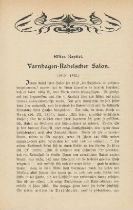 Elftes Kapitel. Varnhagen-Rahelscher Salon