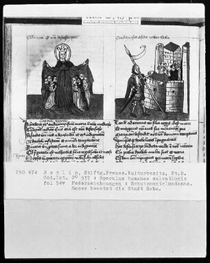 Speculum humanae salvationis — ---, Folio 54versoBuchseite