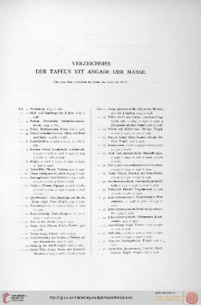 - 580 Verzeichnis der Tafeln