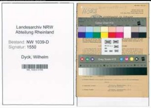 Entnazifizierung Wilhelm Van Dyck , geb. 30.06.1900 (Grosshaendler)