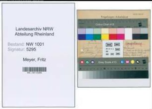 Entnazifizierung Fritz Meyer, geb. (Betriebsinhaber)