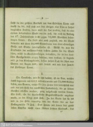 I. [Die Domkirche]