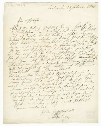 Brief von Joseph von Auffenberg an Joseph Strauß 