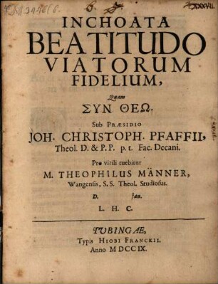 Inchoata beatitudo viatorum fidelium