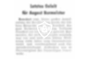 Letztes Geleit für [Name maskiert]