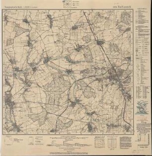 Section Bad Lausick aus: Topographische Karte (Meßtischblätter) Sachsen