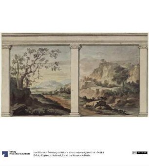 Ausblick in eine Landschaft