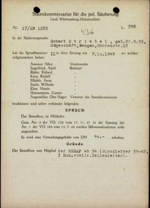 Striebel, Robert