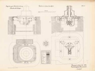 Regulierung der Weichselmündung: Feststehendes hydraulisches Spill: Schnitte
