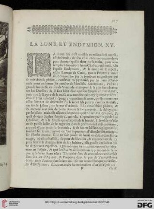 XV: La Lune et Endymion