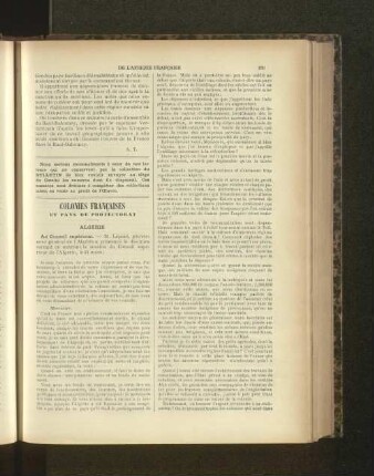 Colonies Francaises.