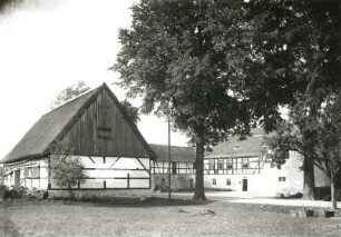 Lückersdorf-Gelenau. Hofanlage des Gasthofes Gelenau