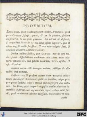 Proemium.