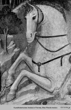 Wanddekoration : Heiliger Georg (rechtes Bildfeld)